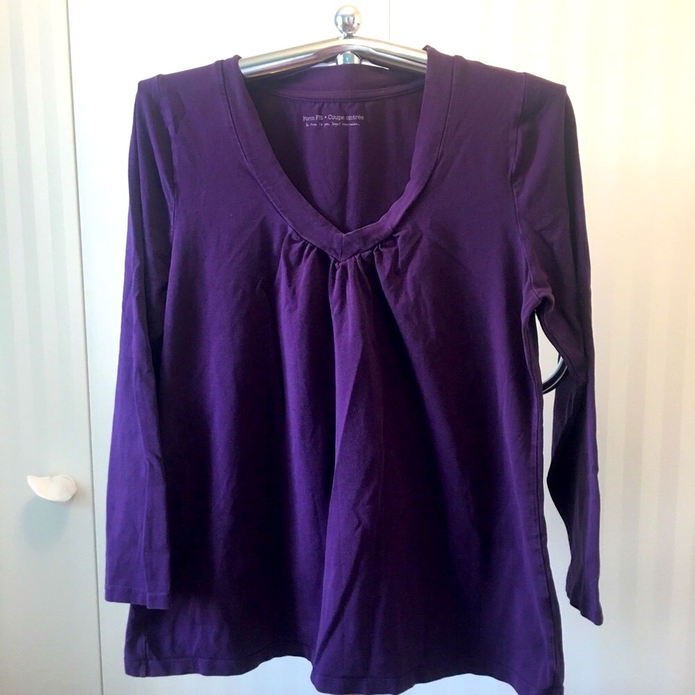 Pennington’s purple v-neck 3/4 sleeve tee Size 1X